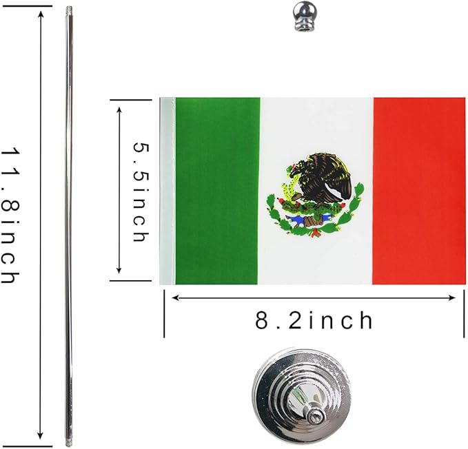 Mexico Mexican Flag Table Desk Flags,Office Flag,International World Country Flags Banners,Festival Events Celebration,Office Desk Home Decoration