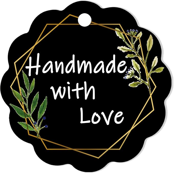 Custom Gift Tag, Personalized Favor Label, Kraft Wrapping Decoration, Wedding Supplies Birthday Party Craft, Thick Paper Hang Card with String (Flower Shape)