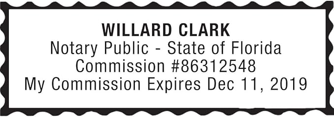 MaxMark Notary Stamp for State of Florida- Self Inking Stamp,