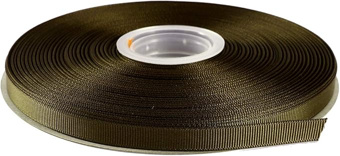 ITIsparkle 3/8" Inch Grosgrain Ribbon 50 Yards-Roll Set for Gift Wrapping Scrap Books Party Favor Hair Braids Baby Shower Decoration Floral Arrangement Craft Supplies, Dark Olive Ribbon