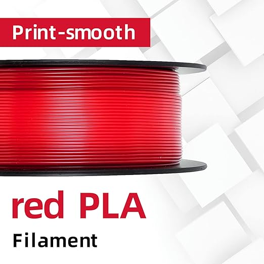 GIANTARM 3D Printer Filament, Red Pla Filament, 1Kg(2.2lbs) Spool, 1.75mm Dimension Accuracy +/- 0.03mm, 3D Printing Filament