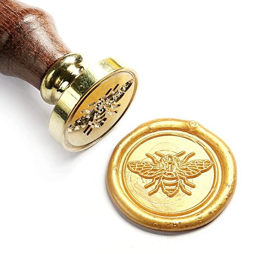 UNIQOOO Mailable Glue Gun Sealing Wax Sticks for Wax Seal Stamp - Metallic Gold, Great for Cards, Wedding Invitations, Envelopes, Snail Mails, Wine Packages, Gift Ideas, Events, Pack of 8