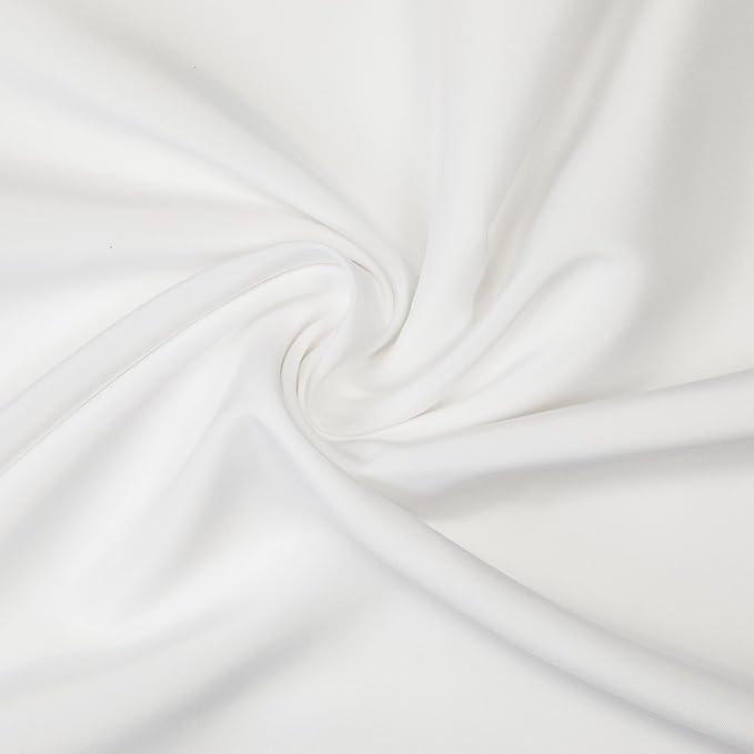 Gee Di Moda Square Tablecloth - 85 x 85 Inch White Table Cloth for Large Square or Round Tables - Heavy Duty Washable Fabric - for Buffet Table, Holiday Party, Dinner, Wedding & Baby Shower