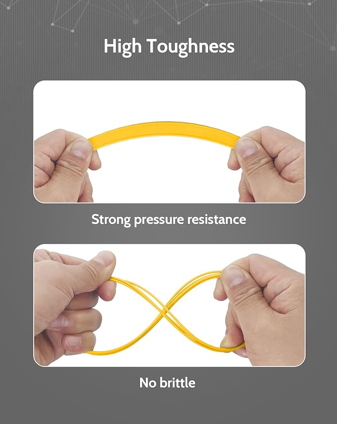 DURAMIC 3D PLA+ Filament 1.75mm 1Kg Yellow, PLA Plus Filament 1Kg Spool(2.2lbs) Tougher and Stronger, Dimensional Accuracy Probability +/- 0.02mm