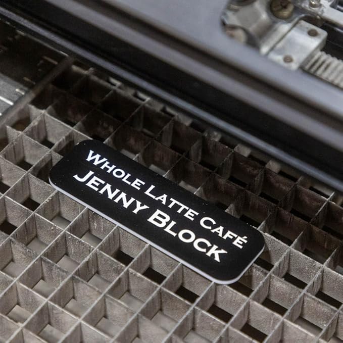 Name Tag/Badge Blanks - 50 Pack - 1" X 3" (Black) Round Corners, Magnetic Backing