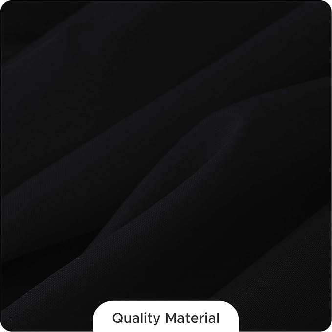 Fitable 8 Pack Rectangle Tablecloths: Stain Resistant Wrinkle Free Fabric Table Clothes, Washable Reusable Polyester Table Covers for Wedding Party Birthday Banquet Reception(Black, 60x102 Inch)