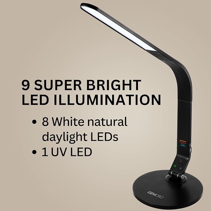GemOro Horizon 2 LED Light | Adjustable Inspection Lamp for Diamonds Gemstones Pearls Jewelry | Enhanced Lighting with Smart Technology