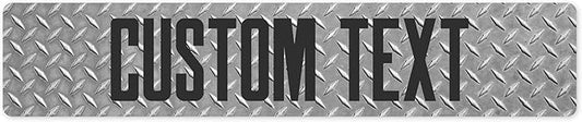 Custom Sign, Custom Street Sign, 11 Font Colors, 13 Font Styles, 4 Hole Options, 22 Sizes, 6x30 Inches, Rust Free DiBound, Fade Resistant, Made in USA by My Sign Center (Diamond Metal)