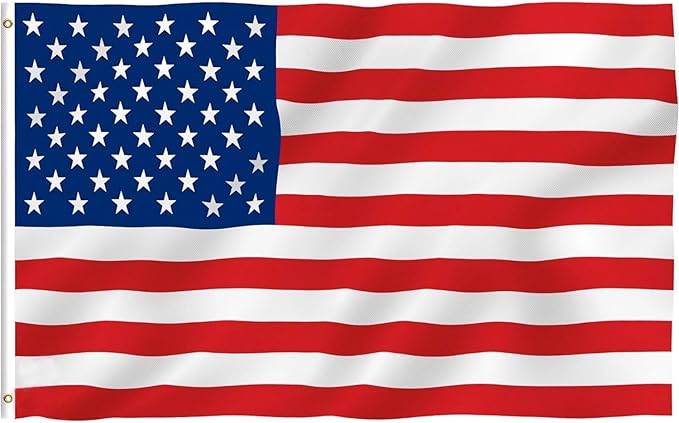 12 Pieces 3x5 Foot American Flag | US Flag Vivid Color and UV Fade Resistant - Canvas Header and Double Stitched | Lightweight Duty Outdoor Polyester US Flags with Brass Grommets (3 x 5 Ft)