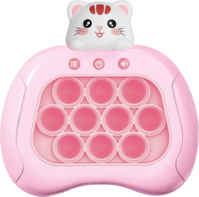 Cat Pop Push Game Toy,Kindergarten Graduation Gifts Boy Girls,Quick Fast Push Pop Puzzle Game Light up Fidget Toy,Preschool Class of 2025 Graduation Bubble Sensory Toys