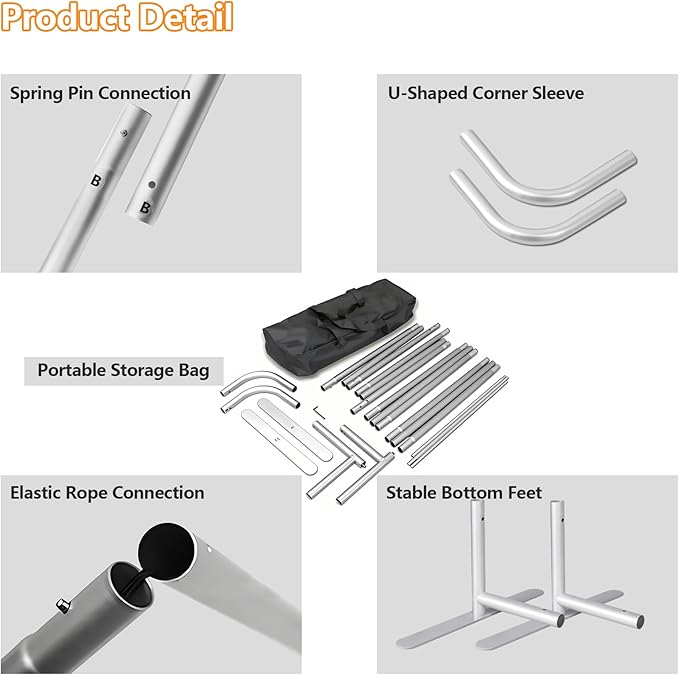 Custom Stand Backdrop with Aluminum Stand, 7.5x20ft Commercial Tension Fabric Banner, Double-Sided Printing for Trade Show, Weddings, Party, Business