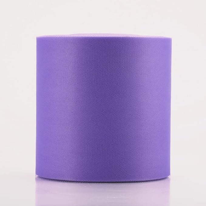 Tulle Rolls 6” by 100 Yards (300 feet) Tulle Roll Spool Fabric for DIY Tutu Skirts Wedding Baby Shower Crafts Decorations Party Supplies (Lavendar)