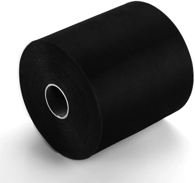 Tulle Rolls 6” by 100 Yards (300 feet) Tulle Roll Spool Fabric for DIY Tutu Skirts Wedding Baby Shower Crafts Decorations Party Supplies (Black)