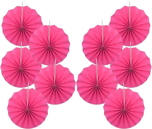 BARTHEW Red Graduation Party Decor, Girls Party Decorations, Party Supplies 8in Tissue Pom Poms, 30 Color DIY Set (Rose Red)
