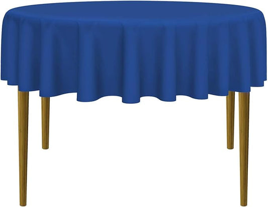 Lann's Linens - 10 Premium 70" Round Tablecloths for Wedding/Banquet/Restaurant - Polyester Fabric Table Cloths - Royal Blue