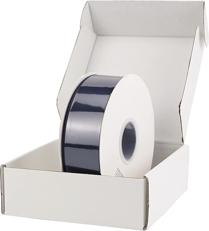 HUIHUANG 1-1/2 inch Double Face Satin Ribbon, Polyester Satin Navy Blue Ribbon 50 Yards/Roll for Gift Wrapping Bows Making Floral Bouquet Wedding Invitations Decor Party Favor and Craft Supplies