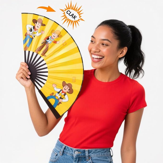 Custom Fans with Your Photo/Text - 13 Inch Personalized Folding Hand Fan for Line Dancing, Weddings, Parties | Decorative Gift for Women, Church Events & Dance Performances (20, 13 Inch)