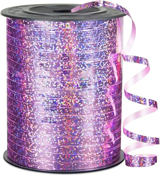 KMER LIFE Premium Light Pink Shiny Curling Shiny Ribbon, 1/5" Wide x 500 Yards Christmas Curling Ribbons for Gift Wrapping, Party Decoration, Balloon String, Ribbons for Florist Flower (1 Roll)