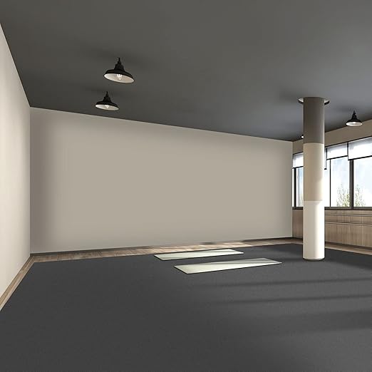 VEVOR Dance Floor Roll - 6.6x9.8ft, 0.06in Thick PVC Vinyl, Black/Grey Reversible, Non-Slip, Ballet & Jazz Style