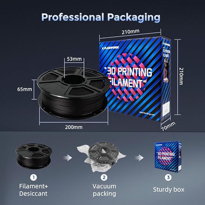 FLASHFORGE Carbon Fiber PETG Filament 1.75mm, PETG with Carbon Fiber, 1KG Spool, Dimensional Accuracy +/- 0.02mm, Lightweight & Heat-Resistant & Moisture Free (PETG-CF Marsala)