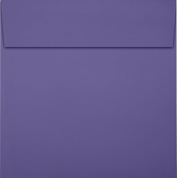 6 x 6 Square Envelopes - Wisteria Purple (50 Qty.)