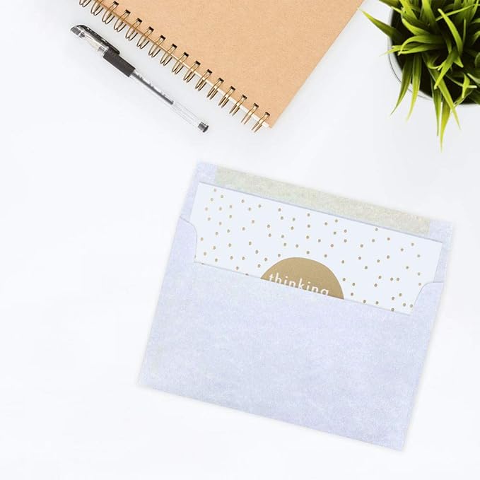 JAM PAPER A10 Parchment Invitation Envelopes - 6 x 9 1/2 - Blue Recycled - 50/Pack