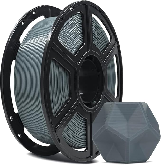 FLASHFORGE 3D Printer Filament, PLA PRO Filament 1.75mm, 1KG Spool (2.2lbs), Dimensional Accuracy +/- 0.02mm for FDM 3D Printers, Better Tenacity & No Knotting (Grey)