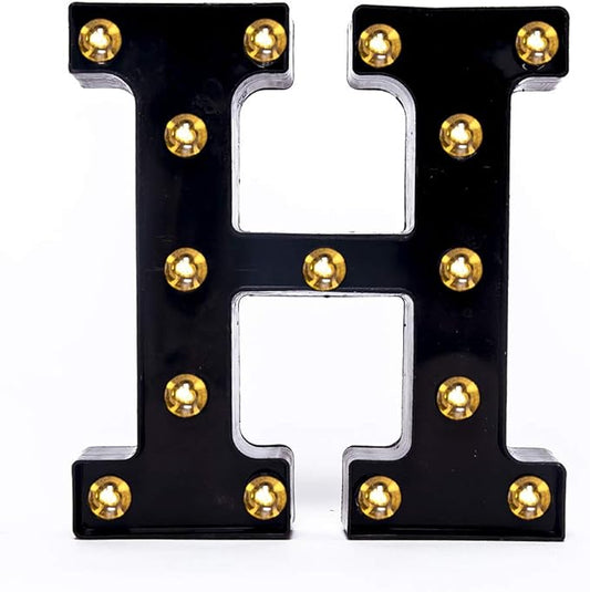 Foaky Black LED Marquee Number Lights Sign Light Up Marquee Number Lights Sign for Night Light Wedding Birthday Party Battery Powered Christmas Lamp Home Bar Decoration