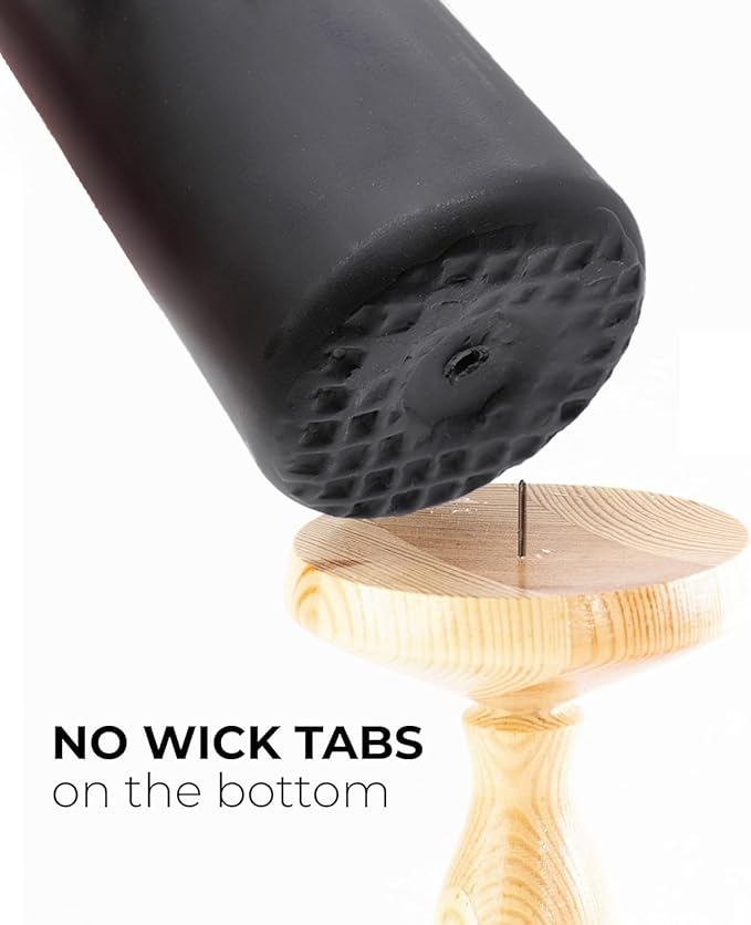 Set of 20 | 2X 4 inch Tall Pillar Candles, Soy Wax. Perfect for Candlelight Dinner, Home Decoration, Party, Wedding.(Black)