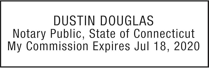 Notary Stamp for State of Connecticut- Self Inking Stamp