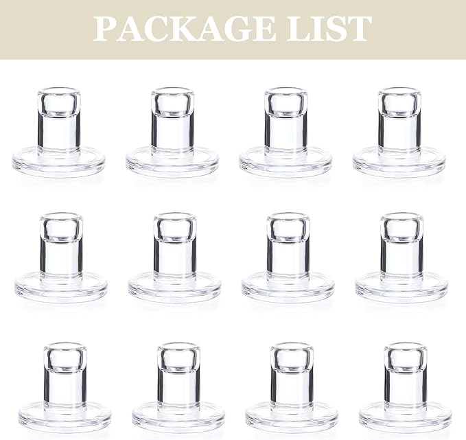 12-Pack Clear Taper Candle Holders, Glass Candlestick Holders for Tapered Candles, 2.2" H with 2.7" Base - Bulk Glass Candle Sticks for Weddings, Tables, Fireplace Mantel Decor