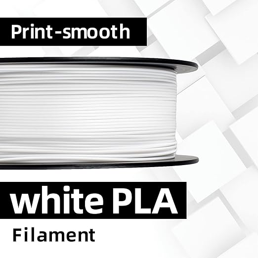 GIANTARM 3D Printer Filament, White Pla Filament, 1Kg(2.2lbs) Spool, 1.75mm Dimension Accuracy +/- 0.03mm, 3D Printing Filament