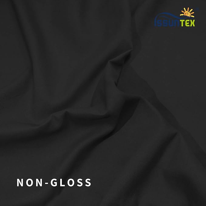 ISSUNTEX 6X9 ft Background Muslin Backdrop, Photo Studio, Collapsible High Density Screen for Video Photography and Television-Black