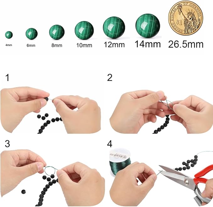 Galaxy Blue Gold Sand 8MM Stone Beads for Jewelry Making DIY Craft Gemstone Beads Kit (8mm, 45pcs) Cosmic Crystal Pebbles for Bracelets, Necklaces, Home Decor