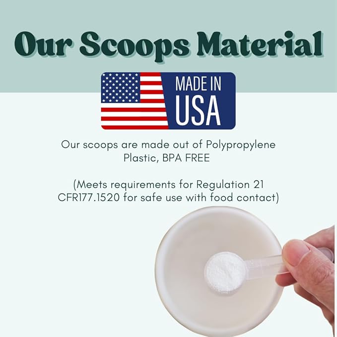 1/8 Teaspoon (0.625 mL | A Pinch) Long Handle Scoop for Measuring Coffee, Pet Food, Grains, Protein, Spices and Other Dry Goods (Pack of 5)
