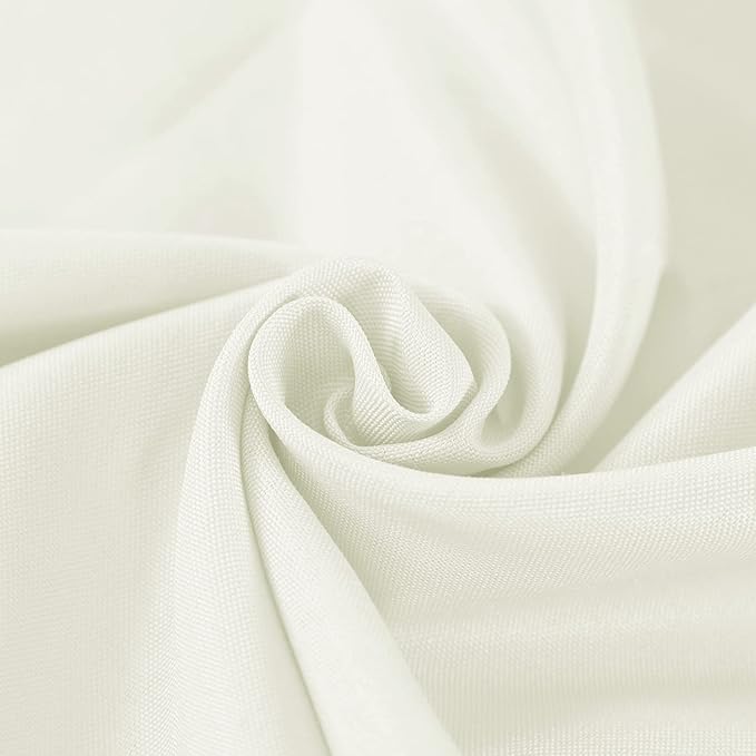 Fokitut 6 Pack Waterproof Rectangle Tablecloth, 60x102 Inch, Stain Resistant and Wrinkle Polyester Table Cloth, Fabric Table Cover for Kitchen Dining, Wedding, Party, Holiday Dinner-Ivory