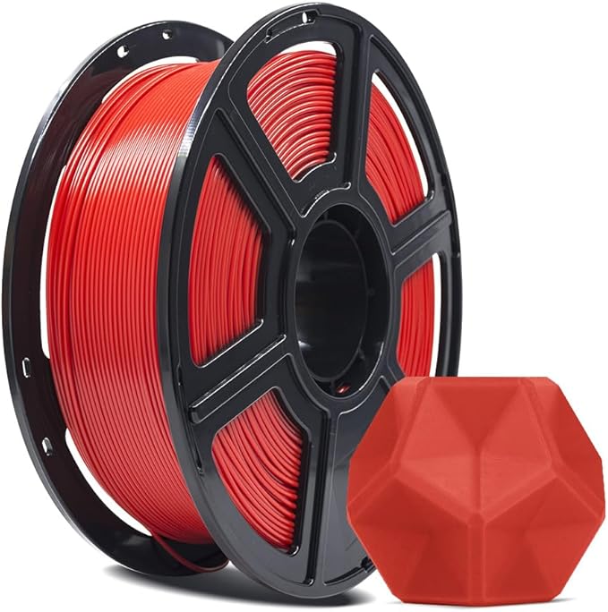 FLASHFORGE 3D Printer Filament, PLA PRO Filament 1.75mm, 1KG Spool (2.2lbs), Dimensional Accuracy +/- 0.02mm for FDM 3D Printers, Better Tenacity & No Knotting (Red)