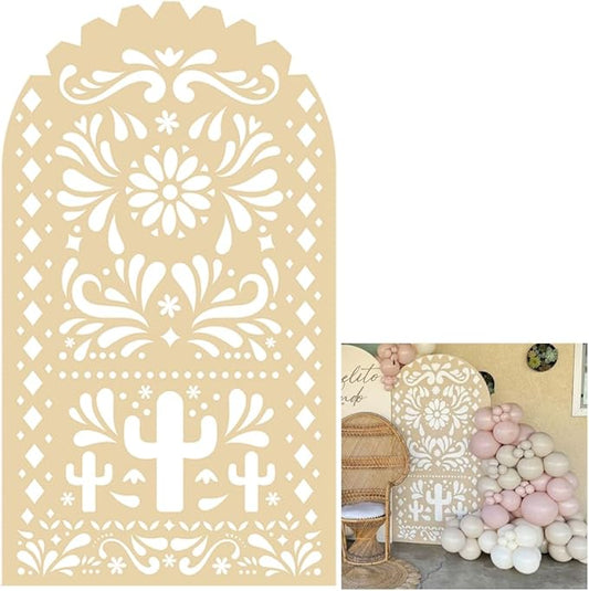Mexico Theme Arch Stand Covers Fiesta Wedding Party Elastic Fabric Background Birthday Baptismx Baby Shower Decor Props (100x200cm(W40''H78''),G-3739)
