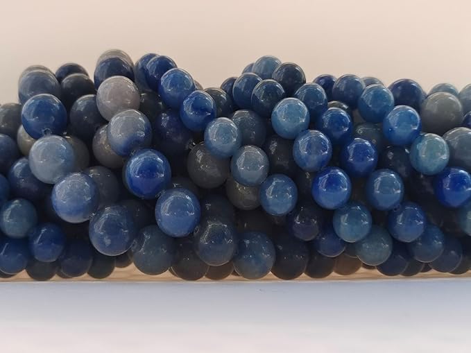 Stone Beads 6mm 140pcs Blue Sodalite Beads Round Loose Gemstones Beads for Bracelet Necklace Jewelry Making (6mm, 60603 Blue Sodalite)