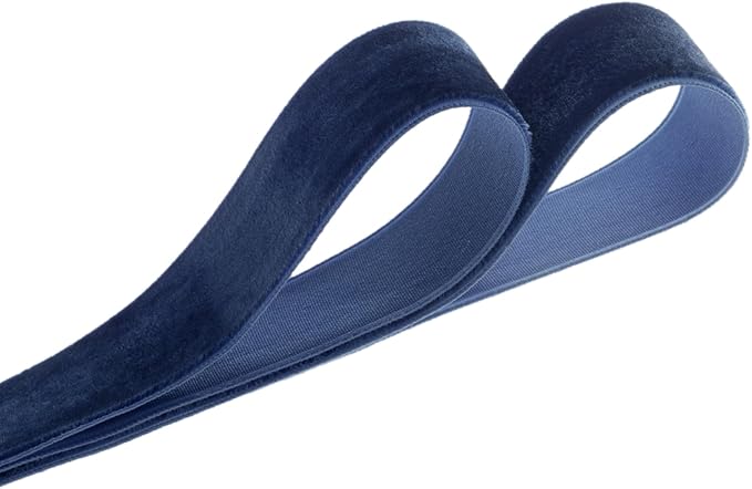 Vintage Sapphire Blue Velvet Ribbon, 1 Inch X 25Yd