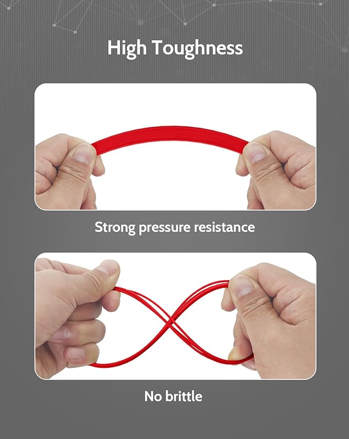 DURAMIC 3D PLA+ Filament 1.75mm 2Kg Red, PLA Plus Filament 2 Pack 1kg Spool(2.2lbs) Tougher and Stronger, Dimensional Accuracy Probability +/- 0.02mm