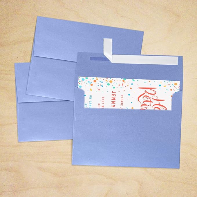 LUXPaper A7 Invitation Envelopes | Peel & Press | 5 1/4" x 7 1/4" | Vista Metallic | 80lb. Text | 1,000 Qty