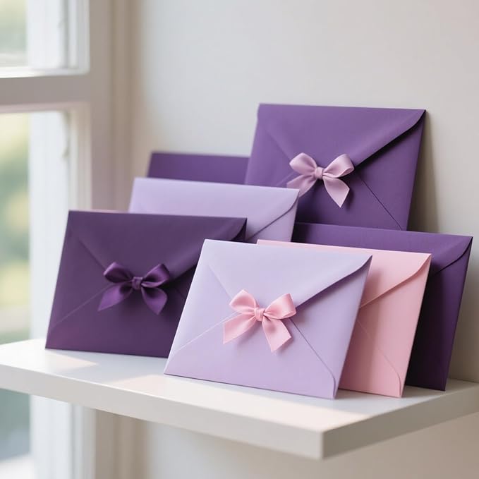3/8" 6 Colors X 25 Yards Purple Satin Ribbon,150 Yards Assorted Colors Satin Ribbons for Flower Bouquet,Ribbons for Gift Wrapping Happy Birthday Party Decorations