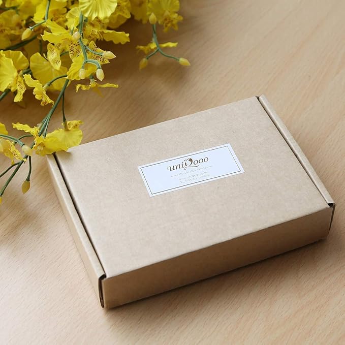 UNIQOOO Acrylic Wedding Table Number 1-20 with Stand | 4x6 inch Printed Calligraphy, Sign and Holder | Perfect for Wedding, Reception, Centerpiece Decoration, Event, Party