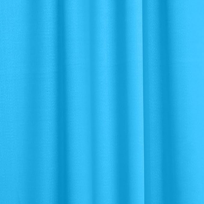 AK TRADING CO. 10 feet x 10 feet Polyester Backdrop Drapes Curtains Panels with Rod Pockets - Wedding Ceremony Party Home Window Decorations - Turquoise (Pack of 24)