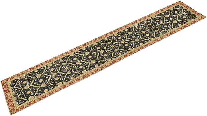 Vintage Morris Floral Table Runner, Boho Rustic Farmhouse Flower Pattern for Home Kitchen Table Decor Dining Coffee Room Party Decor 13x90in