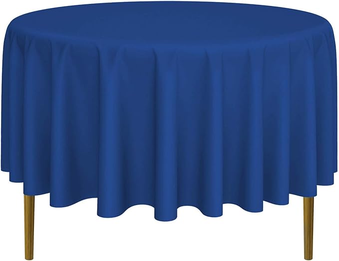 Lann's Linens - 10 Premium 90" Round Tablecloths for Wedding/Banquet/Restaurant - Polyester Fabric Table Cloths - Royal Blue