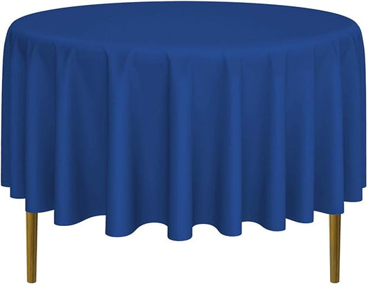 Lann's Linens - 10 Premium 90" Round Tablecloths for Wedding/Banquet/Restaurant - Polyester Fabric Table Cloths - Royal Blue