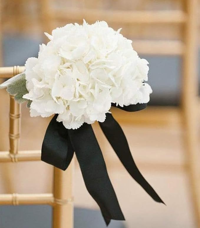 1-1/2 Inch Black Satin Ribbon 50 Yards Solid Fabric Ribbons for Gift Wrapping, Crafts, Floral Arrangements, Wedding, Party, Holiday and Home Decor