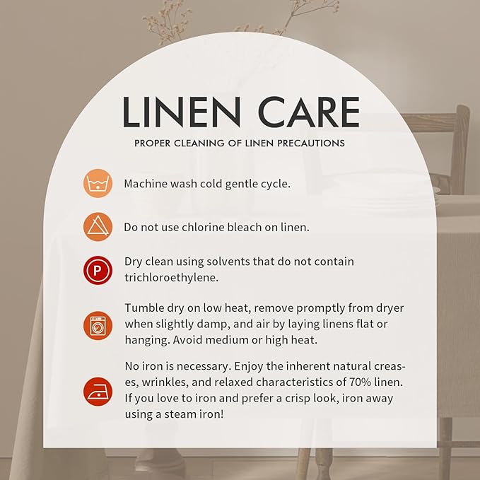 MIULEE Linen Cotton Blend Tablecloth Rectangle, Luxury Waterproof Stain Resistant Durable Farmhouse Oblong Table Cloth for Dining Party Weddings Birthday Events Boho Decor, 52 x 84 inch, Olive Green